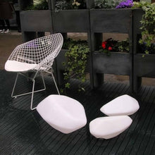 Load image into Gallery viewer, Stone Outdoor Lamp in outside area.
