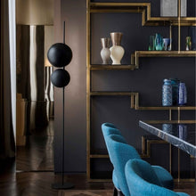 Load image into Gallery viewer, Superluna LED Floor Lamp in dining room.
