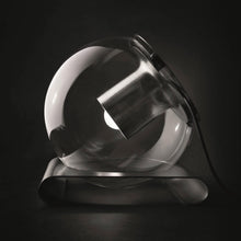 Load image into Gallery viewer, The Globe Table Lamp in Satin Nickel.
