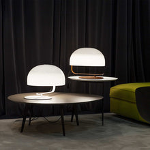 Load image into Gallery viewer, Zanuso Table Lamp in living room.
