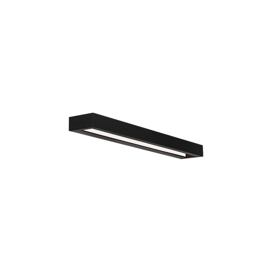 Open LED Bath Bar Light in Small/2700K/Black.