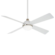 Load image into Gallery viewer, Orb LED Ceiling Fan in Flat White / Flat White.
