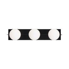 Load image into Gallery viewer, Orbel Bath Vanity Light in Matte Black (3-Light).
