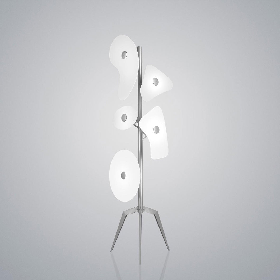 Orbital Floor Lamp in White.