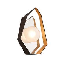 Load image into Gallery viewer, Origami LED Wall Light by Troy Lighting in Bronze/Gold Leaf.
