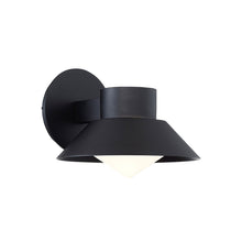 Load image into Gallery viewer, Oslo Outdoor LED Wall Light in Black.
