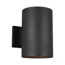 Load image into Gallery viewer, Outdoor Cylinders Wall Light in Large/100W/Black.
