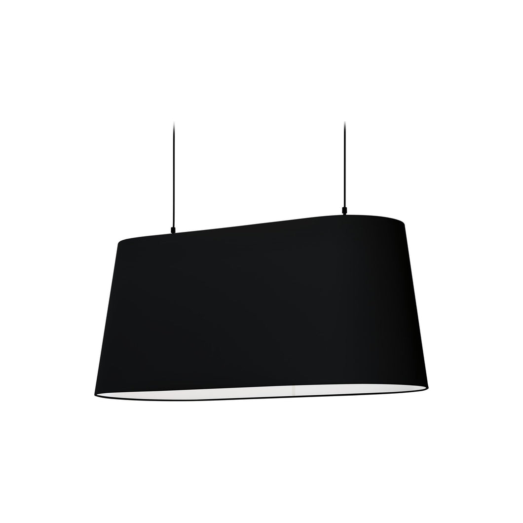 Oval Pendant Light in Black.