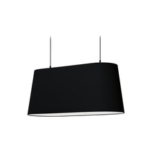 Load image into Gallery viewer, Oval Pendant Light in Black.
