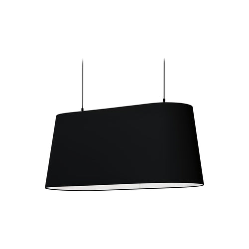 Oval Pendant Light in Black.