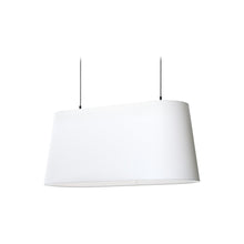 Load image into Gallery viewer, Oval Pendant Light in White.
