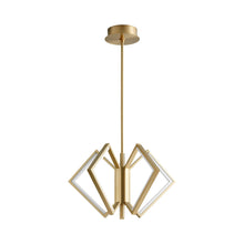 Load image into Gallery viewer, Acadia LED Chandelier in Aged Brass (25-Inch).
