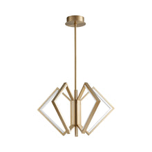 Load image into Gallery viewer, Acadia LED Chandelier in Aged Brass (30-Inch).
