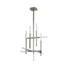 Load image into Gallery viewer, Atlantis LED Chandelier in Satin Nickel (9-Light).
