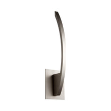 Load image into Gallery viewer, Bolo LED Wall Light in Satin Nickel.
