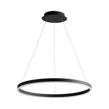 Load image into Gallery viewer, Circulo LED Pendant Light in Black (24-Inch).
