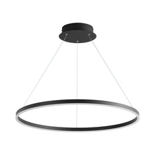 Load image into Gallery viewer, Circulo LED Pendant Light in Black (32-Inch).

