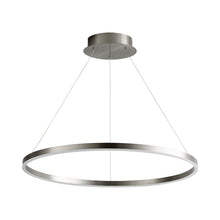 Load image into Gallery viewer, Circulo LED Pendant Light in Satin Nickel (32-Inch).
