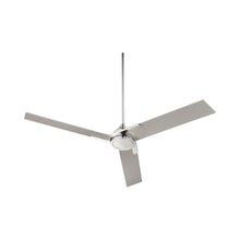Load image into Gallery viewer, Coda Ceiling Fan in Polished Nickel.
