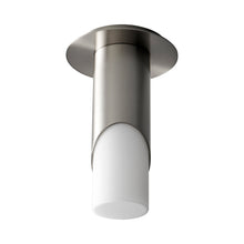 Load image into Gallery viewer, Ellipse LED Semi Flush Mount Ceiling Light in Glass/Satin Nickel (Small).
