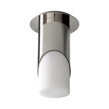 Load image into Gallery viewer, Ellipse LED Semi Flush Mount Ceiling Light in Glass/Polished Nickel (Large).
