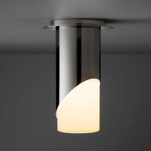 Load image into Gallery viewer, Ellipse LED Semi Flush Mount Ceiling Light in Detail.
