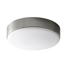 Load image into Gallery viewer, Journey LED Flush Mount Ceiling Light in Acrylic/Satin Nickel (14-Inch).
