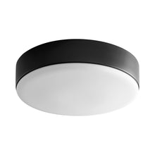 Load image into Gallery viewer, Journey LED Flush Mount Ceiling Light in Glass/Black (14-Inch).
