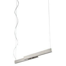 Load image into Gallery viewer, Klone LED Linear Pendant Light in Satin Nickel.
