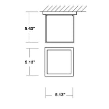 Load image into Gallery viewer, Kubo Outdoor LED Wall Light - line drawing.
