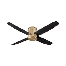 Load image into Gallery viewer, Oslo Flush Mount Ceiling Light in Aged Brass.
