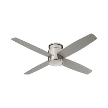 Load image into Gallery viewer, Oslo Flush Mount Ceiling Light in Polished Nickel.
