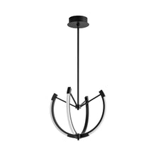Load image into Gallery viewer, Utopia LED Chandelier in Black (21-Inch).

