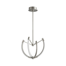 Load image into Gallery viewer, Utopia LED Chandelier in Satin Nickel (21-Inch).
