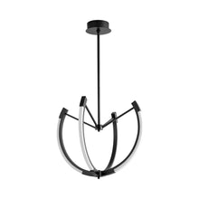 Load image into Gallery viewer, Utopia LED Chandelier in Black (28-Inch).
