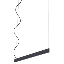Load image into Gallery viewer, Zepp LED Linear Pendant Light in Black (38-Inch).
