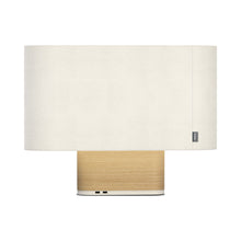 Load image into Gallery viewer, Belmont Table Lamp in White/Oak.
