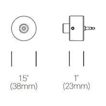 Load image into Gallery viewer, Bola Flush Stand Off Kit - line drawing.

