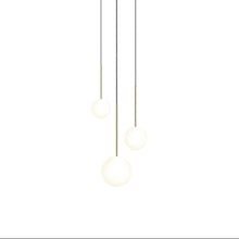 Load image into Gallery viewer, Bola LED Chandelier in Brass (3-Light).
