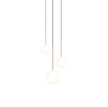 Load image into Gallery viewer, Bola LED Chandelier in Rose Gold (3-Light).
