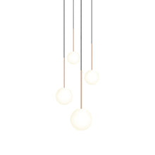 Load image into Gallery viewer, Bola LED Chandelier in Rose Gold (4-Light).

