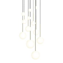 Load image into Gallery viewer, Bola LED Chandelier in Brass (12-Light).
