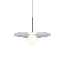 Load image into Gallery viewer, Bola LED Disc Pendant Light in Chrome (Medium).

