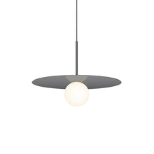 Load image into Gallery viewer, Bola LED Disc Pendant Light in Gunmetal (Medium).
