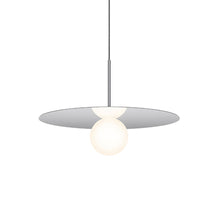 Load image into Gallery viewer, Bola LED Disc Pendant Light in Chrome (Large).
