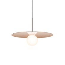 Load image into Gallery viewer, Bola LED Disc Pendant Light in Rose Gold (Large).
