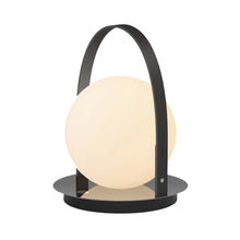 Load image into Gallery viewer, Bola Outdoor LED Lantern in Gunmetal/Black.
