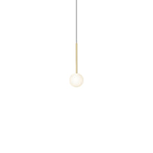 Load image into Gallery viewer, Bola Sphere LED Pendant Light in Brass (4-Inch).
