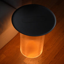 Load image into Gallery viewer, Carousel LED Floor Lamp in living room.
