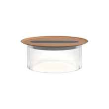 Load image into Gallery viewer, Carousel LED Table Lamp in Clear/Terracotta (Small/12-Inch).
